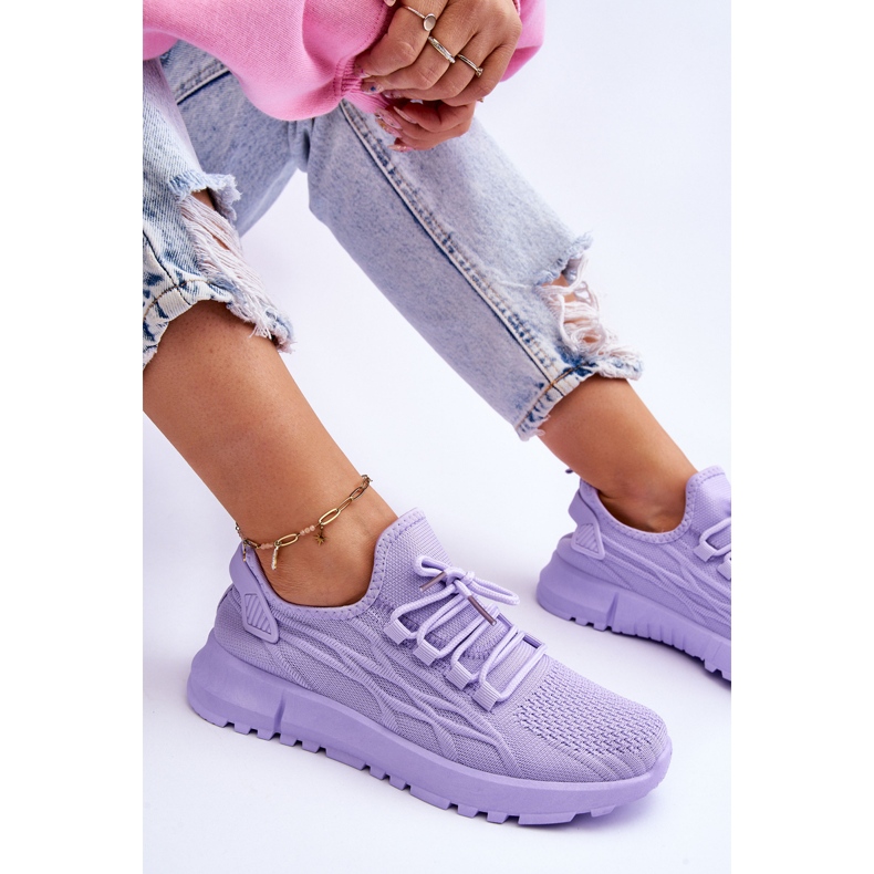 FB2 Dámské nazouvací tenisky Purple Rosett fialová 1