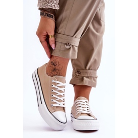 FB2 Dámské Tenisky Na Robustní Platformě Béžová Žárovka béžový 1