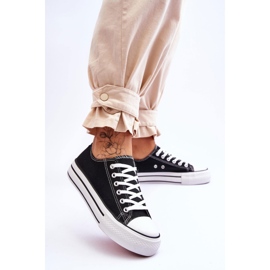 FB2 Dámské Tenisky Na Masivní Platformě Černý Žhavý černá 2