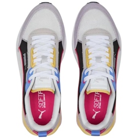 Boty Puma R22 béžovo-černo-fialové 383462 24 vícebarevný 1