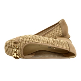 Dámské balerínky Caprice 9-22503-20 311 Bark Comb béžový 5