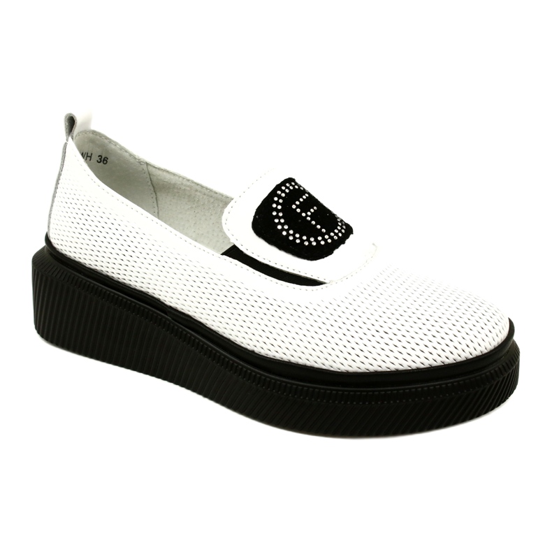 Filippo Bílé stylové kožené dámské boty DP4572/23 WH bílý 1