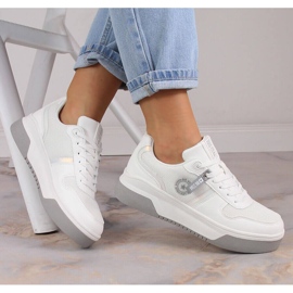 Dámská sportovní obuv šněrovaná bílá Big Star LL274A024 bílý 1 Dámská sportovní obuv šněrovaná bílá Big Star LL274A024 bílý 1