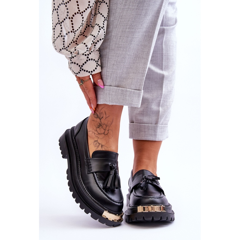 Lonisa Classic Mokasíny se střapci Černá Lonisa černý 1