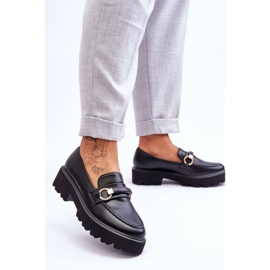 Dámské kožené mokasíny Black Camerin černý 2