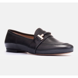 Marco Shoes Zlatě zdobené mokasíny černá 2