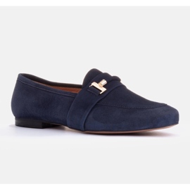 Marco Shoes Zlatě zdobené mokasíny modrý 1