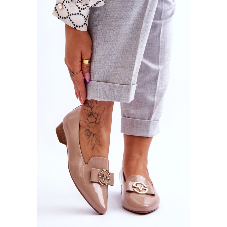 Vinceza Patentované nízké mokasíny Béžová Asselia béžový 1