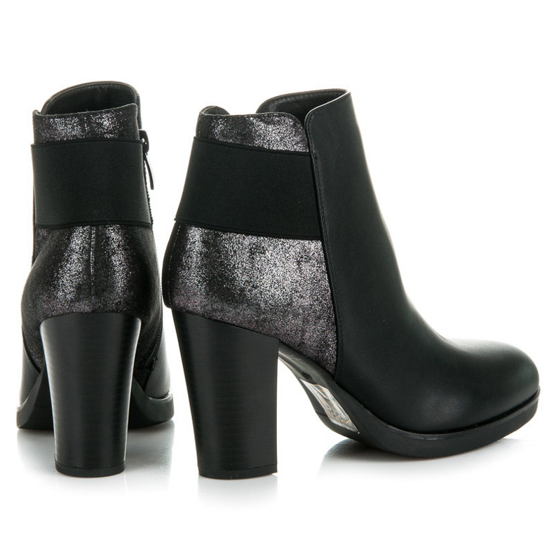 Vinceza Boty na sloupku černá 1