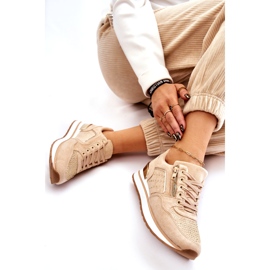 Marquiiz Dámská sportovní obuv Adrea s ozdobným zipem béžová béžový 4