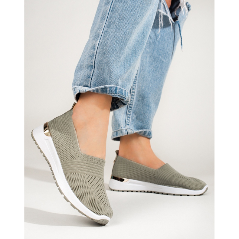 Dámské prolamované tenisky Shelovet zelené zelená 1 Dámské prolamované tenisky Shelovet zelené zelená 1