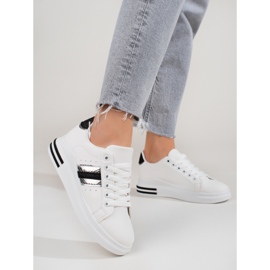 Dámské tenisky Shelovet na vysoké platformě bílé bílý 1