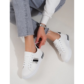 Dámské tenisky Shelovet na vysoké platformě bílé bílý 2