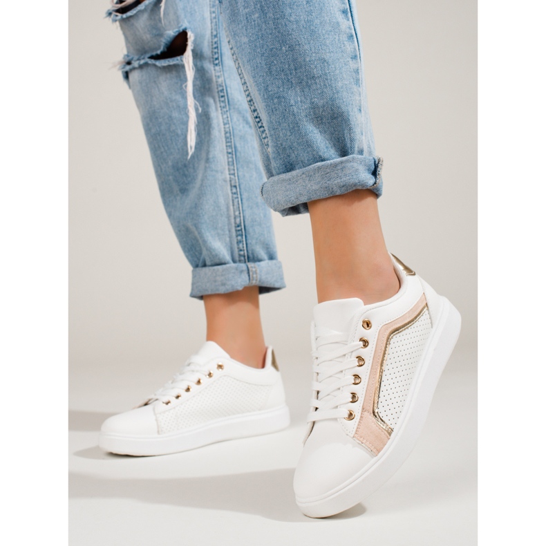 Klasické dámské sportovní boty bílé Shelovet bílý 1