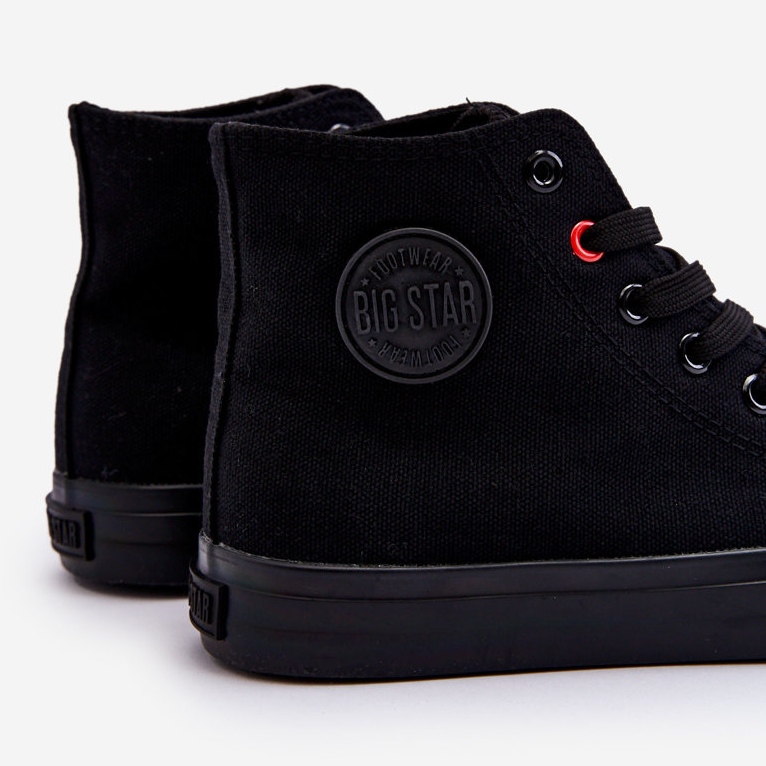 Dámské klasické vysoké tenisky Big Star T274033 Black černá 1