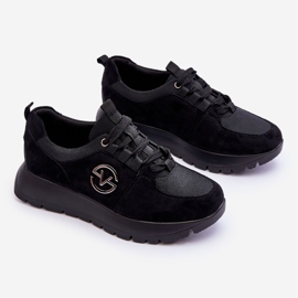 Vinceza Dámská sportovní obuv na platformě černá Aisha 1