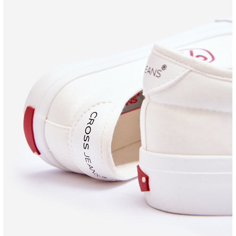 Dámské Cross Jeans Fabric Sneakers LL2R4043 White bílý 2