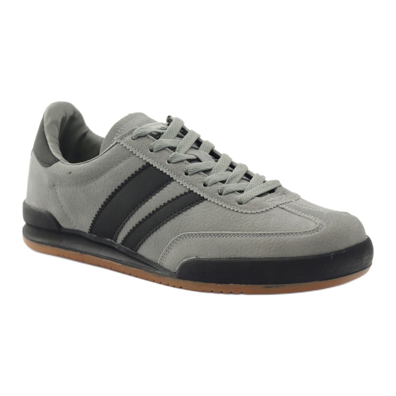 Sportovní šedé tenisky DK 83092 černý šedá 1