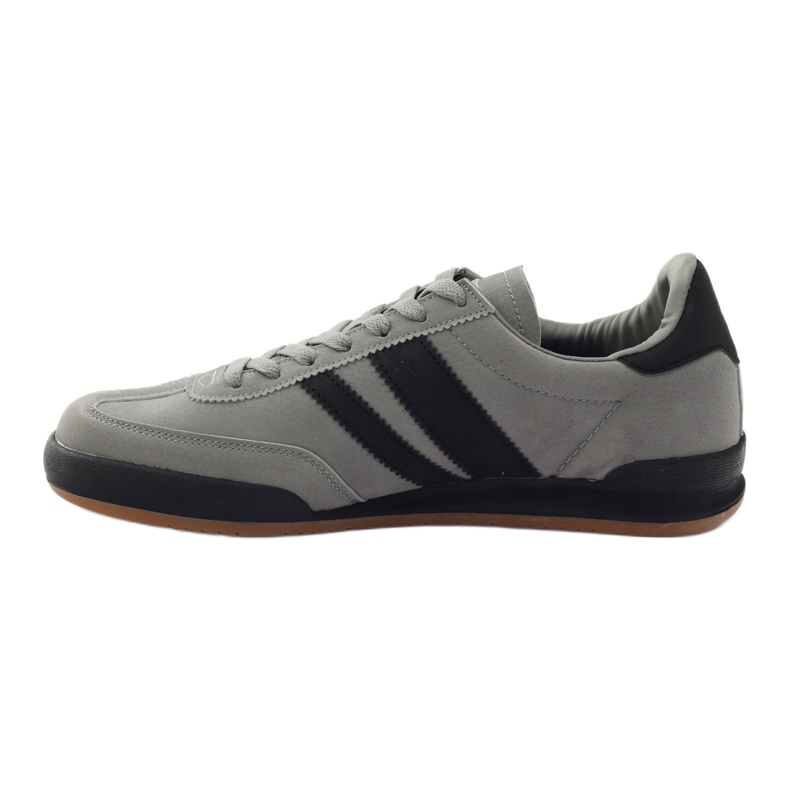 Sportovní šedé tenisky DK 83092 černý šedá 2