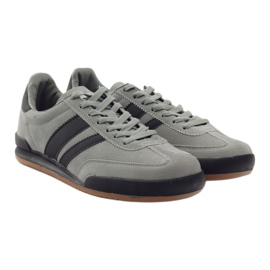 Sportovní šedé tenisky DK 83092 černý šedá 4