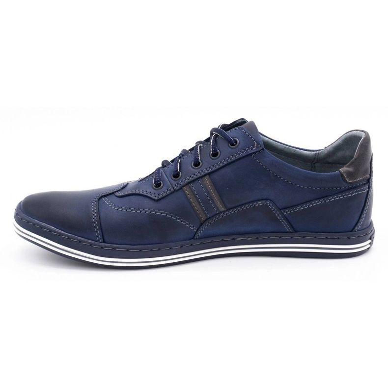 Polbut Pánská obuv pro volný čas 1801 navy blue námořnická modř 1