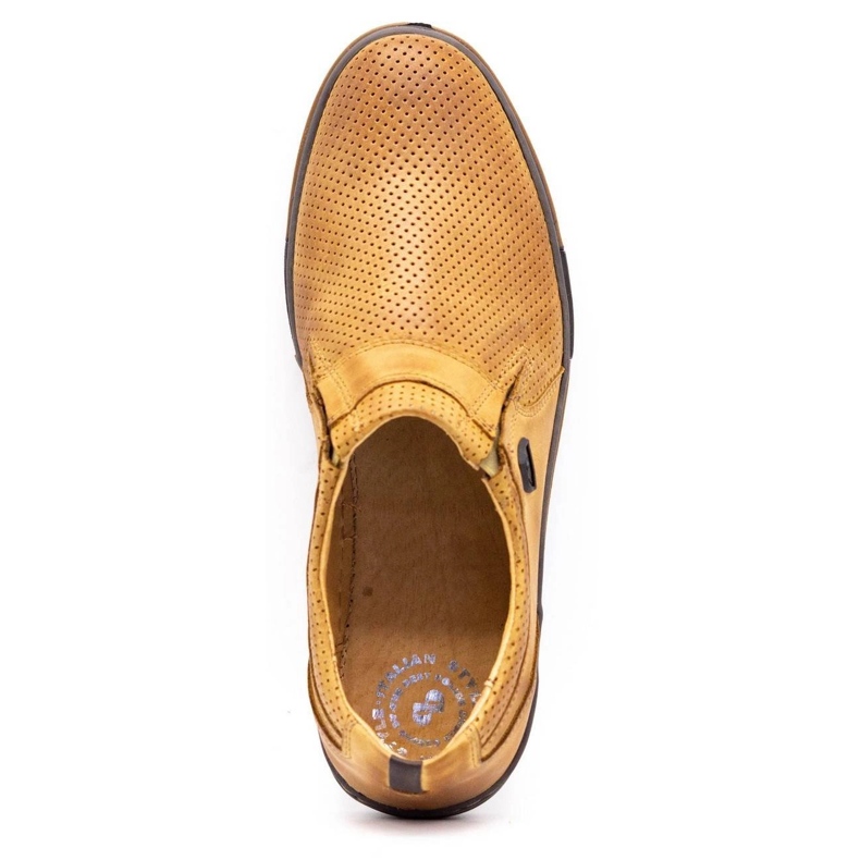 Polbut Pánské boty kožené 362 za červené vícebarevný oranžový 2