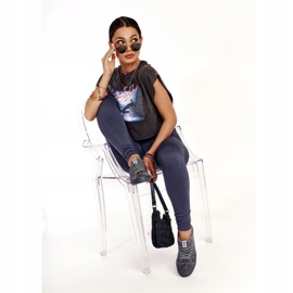 Dámské tenisky Big Star tmavě šedé DD274440 šedá 1