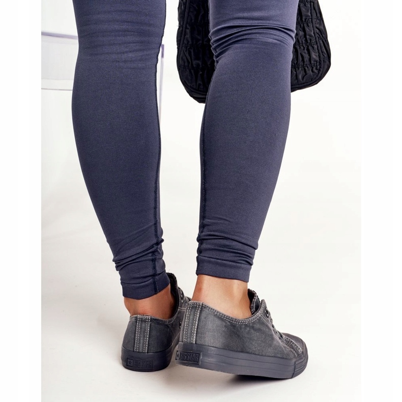 Dámské tenisky Big Star tmavě šedé DD274440 šedá 4