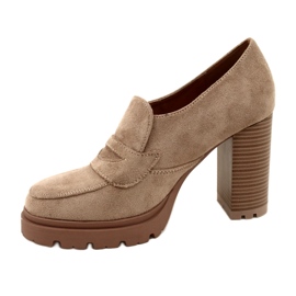 Evento Módní mokasíny na platformě a béžový bar 2