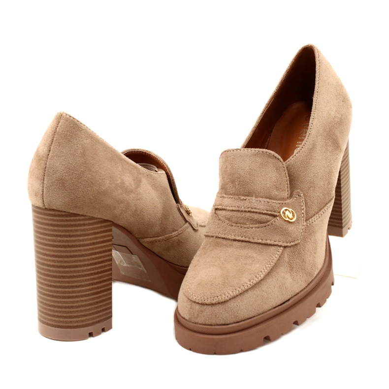 Evento Módní mokasíny na platformě a béžový bar 4