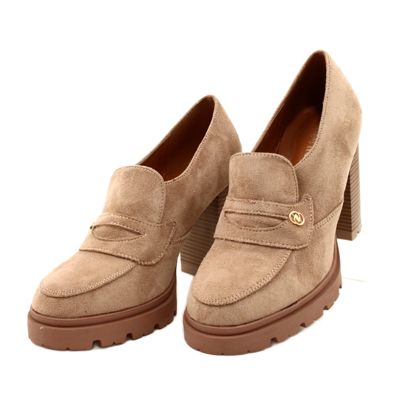 Evento Módní mokasíny na platformě a béžový bar 3