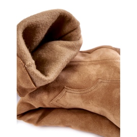 Lewski Shoes Dámské semišové kovbojské boty Lewski 3094 / F Tmavě béžová béžový 3