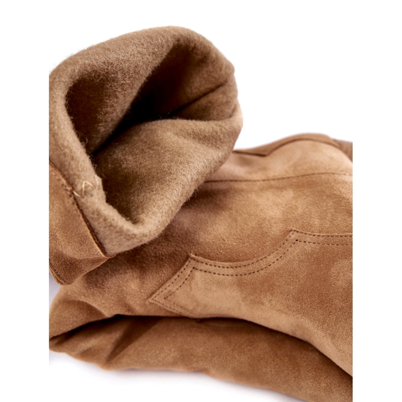 Lewski Shoes Dámské semišové kovbojské boty Lewski 3094 / F Tmavě béžová béžový 3