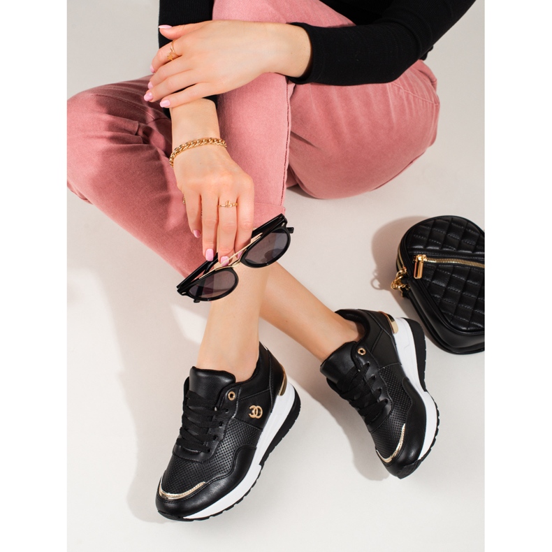 Černé dámské tenisky Shelovet černá 1 Černé dámské tenisky Shelovet černá 1