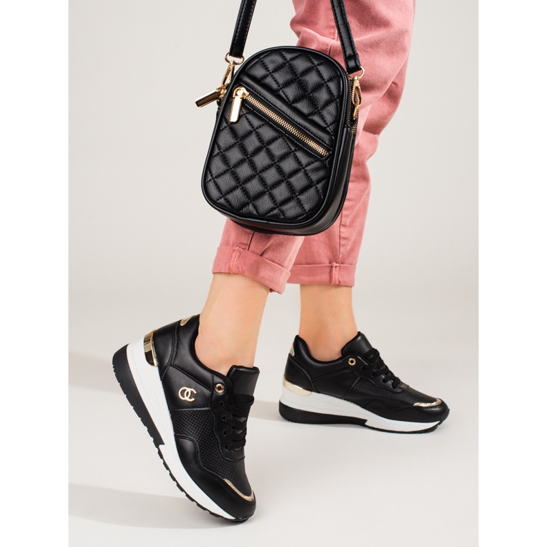 Černé dámské tenisky Shelovet černá 2 Černé dámské tenisky Shelovet černá 2