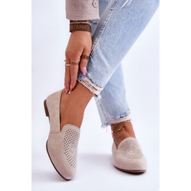 S.Barski Semišové Pohodlné mokasíny Béžová Giovana béžový 2