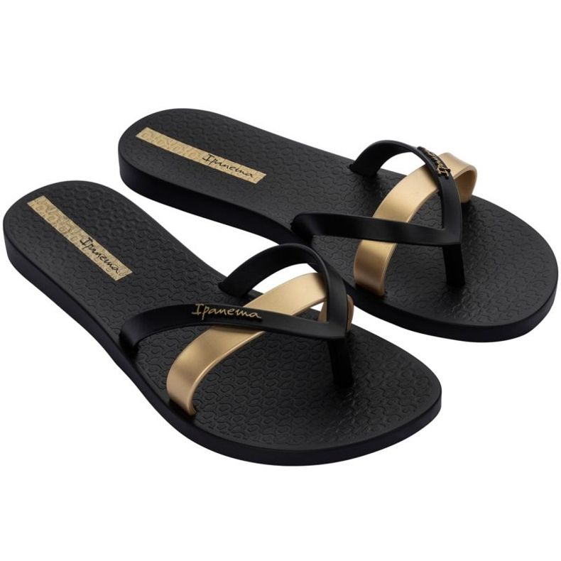 Ipanema Kirei Fem Flip Flops W 81805-24006 černá zlatý 1
