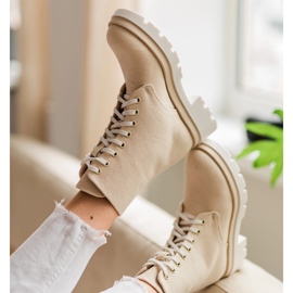 Marco Shoes Bavlněné jarní nazouváky 2090B-1265-4 béžový 1 Marco Shoes Bavlněné jarní nazouváky 2090B-1265-4 béžový 1