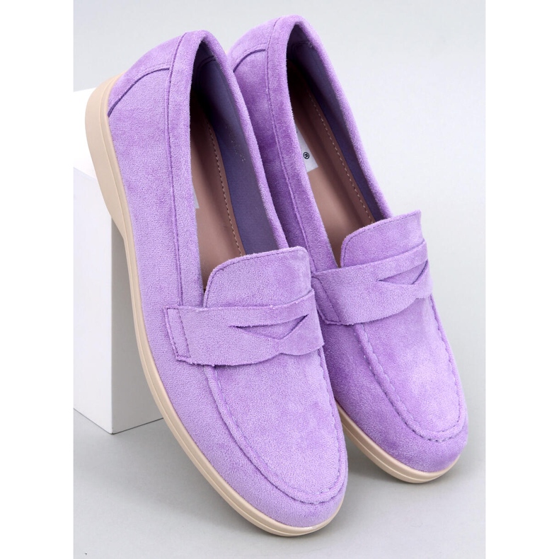 BM Semišové mokasíny Blum Purple fialová 1