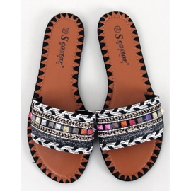Pantofle Maroko Black Marrakesh černý 1