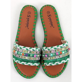 Pantofle Maroko Green Marrakech zelená 1