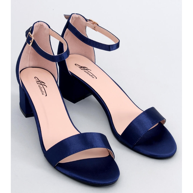 Sandály na nízkém podpatku od Clarence Blue modrý 1