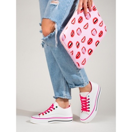 Dámské tenisky na platformě Shelovet bílé bílý 2