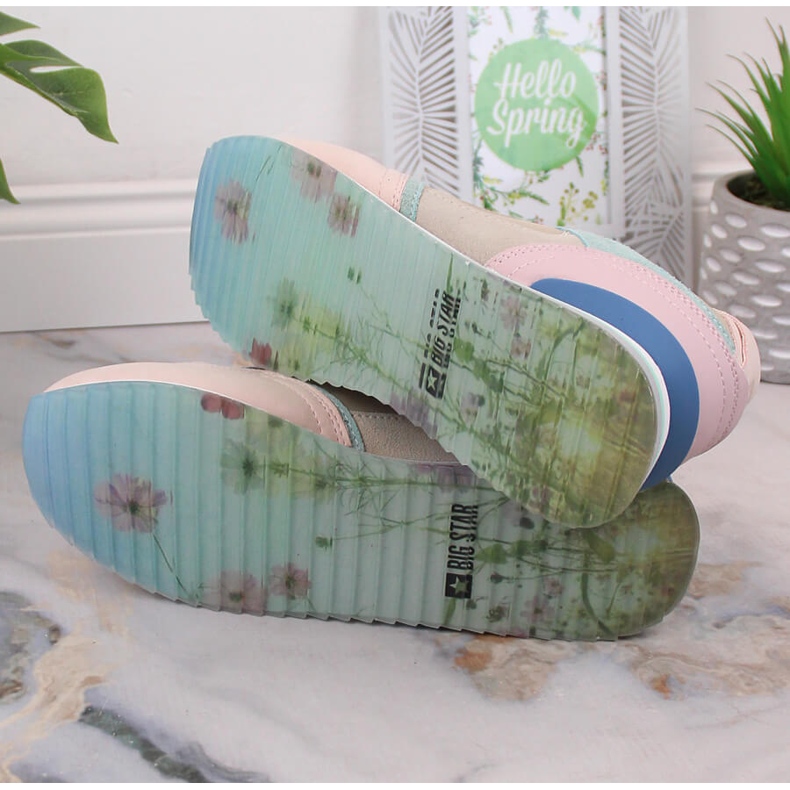 Kožené sportovní boty pro dámské tenisky Big Star LL274347 vícebarevný 1