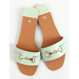 Galerie Zelené dámské pantofle zelená 1