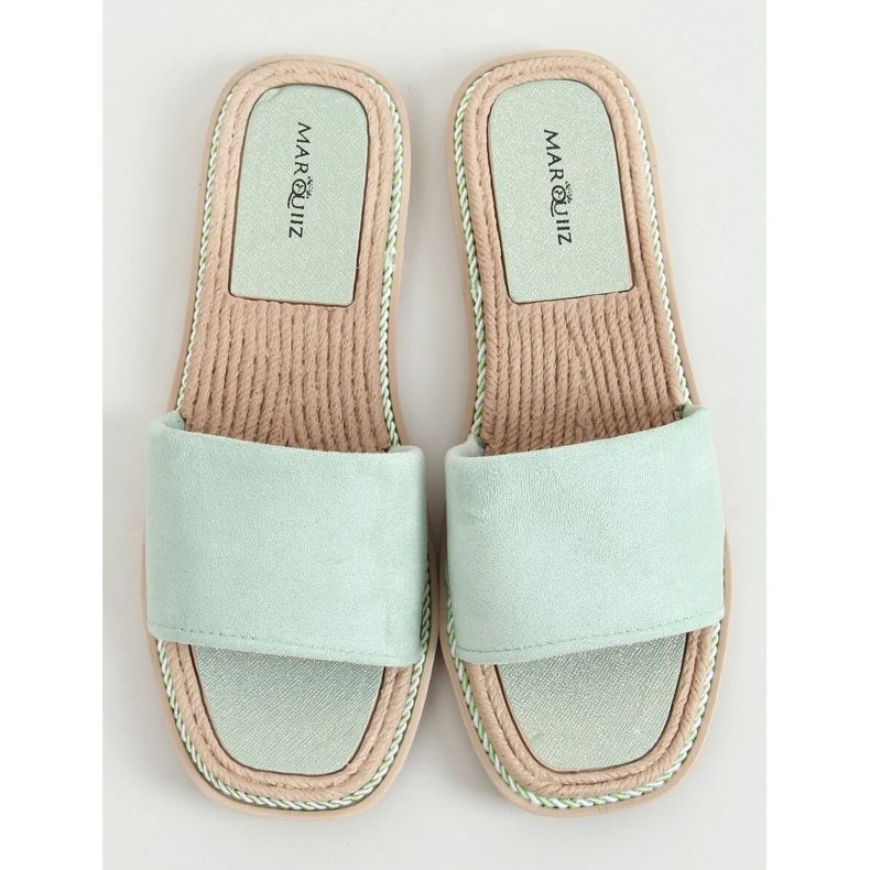 Dámské semišové pantofle Daniels Green zelená 1