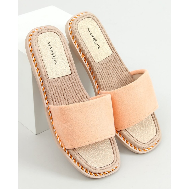 Dámské semišové pantofle Daniels Orange oranžový 1