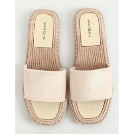 Dámské semišové pantofle Daniels Beige béžový 1