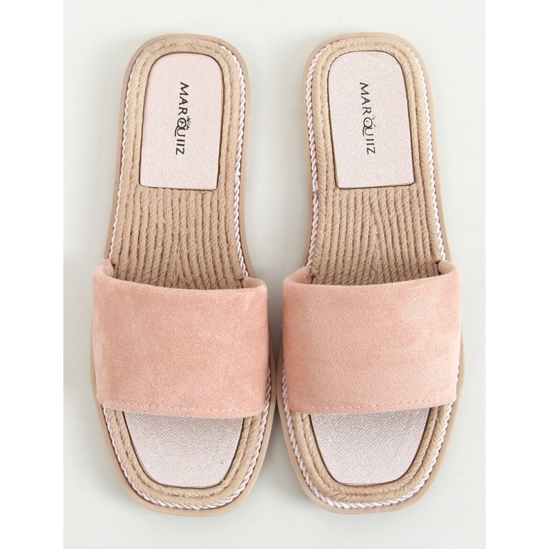 Dámské semišové pantofle Daniels Pink růžový 1