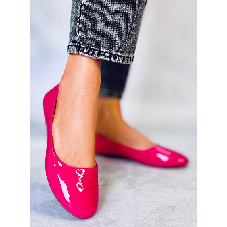 Lakované baleríny Cargil Fuchsia růžový 1